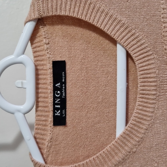 Dusty rose crew neck sweater/tunic - Picture 4 of 6